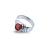 Gomed Silver Ring