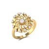 Gold Wheel Diamond Ring