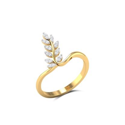 Olive Branch Gold Ring