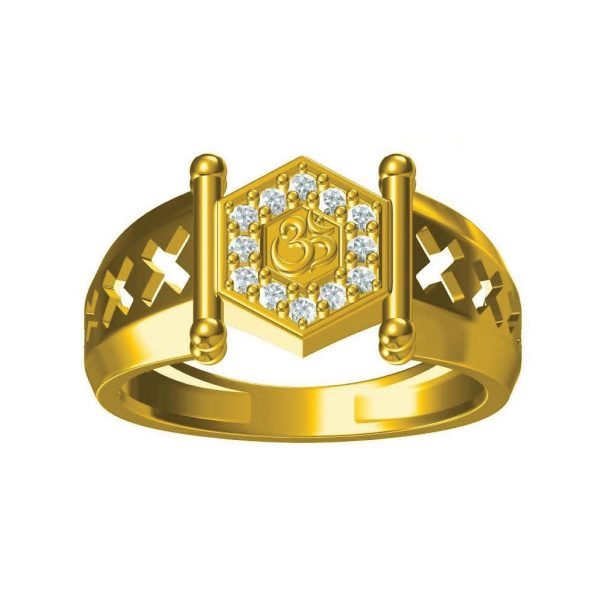Hari Om Gold Ring